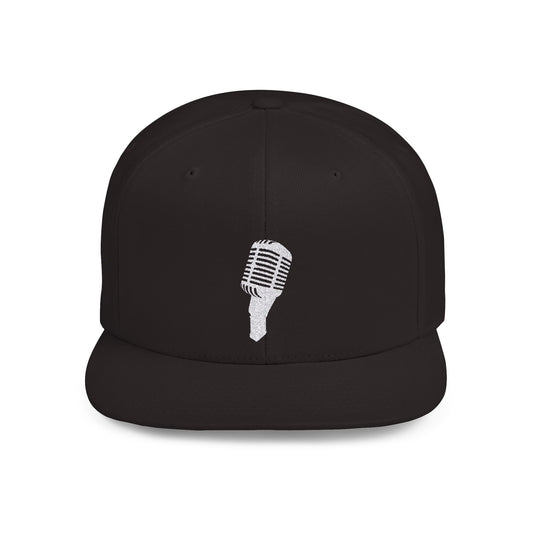 Microphone Flat Bill Snapback